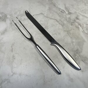 2-Piece Carving Set Fork Knife Gerber Legendary Blades with Box Vintage